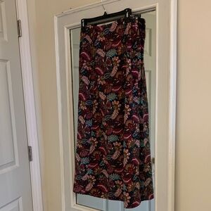 LOFT Multicolor Paisley Maxi Skirt